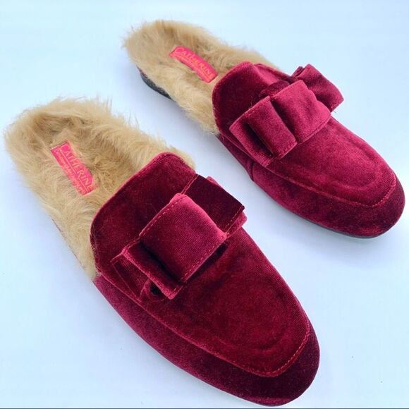 ~Catherine Malandrino Furrow Faux Fur Ruby Mule NWOB - Picture 1 of 11